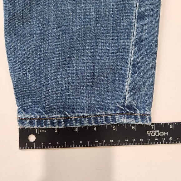 Everlane The Summer Slouch Jeans Womens 29 Blue Button Fly Cotton Blend Relaxed - Picture 8 of 12